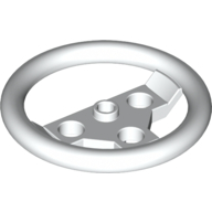 Lego Technic Steering Wheel Large / White