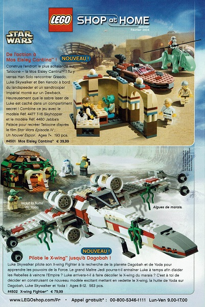 Lego 2004 Insert - World Club Magazine French - January/February