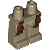 Lego Hips and Dark Tan Legs with Reddish Brown Patches / Dark Tan