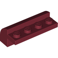 Lego Brick Curved 2 x 4 x 1 1/3 / Dark Red