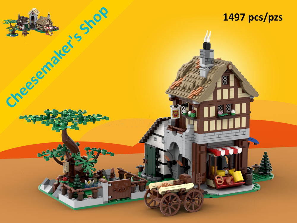 Lego Cheesemaker's Shop - 10332 Medieval Town Square Alternative Build