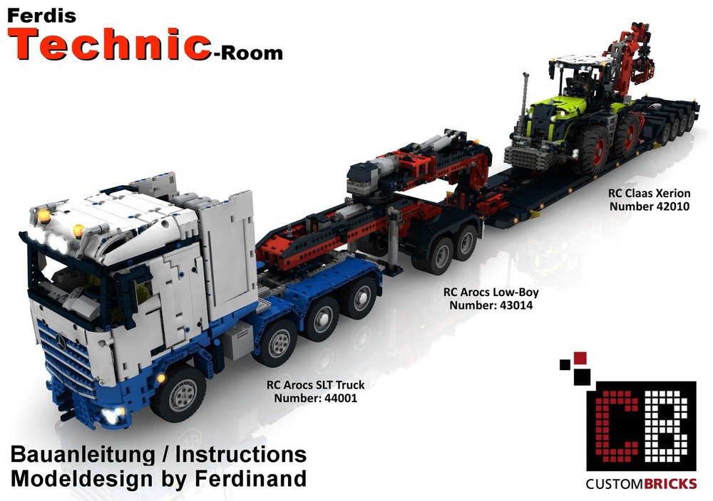 Lego Custom SLT RC Low Boy Trailer