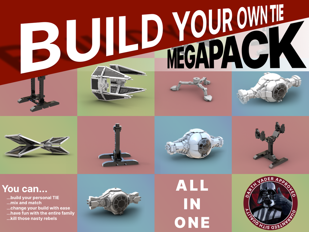 Lego Build Your Own TIE - MEGAPACK