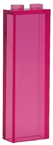 Lego Brick 1 x 2 x 5 / Trans-Dark Pink