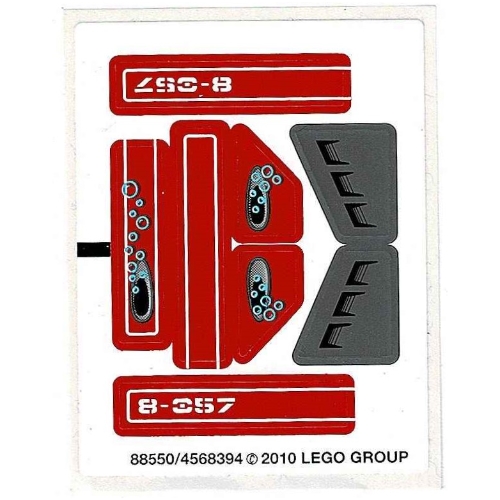 Lego Sticker Sheet for Set 8057-1