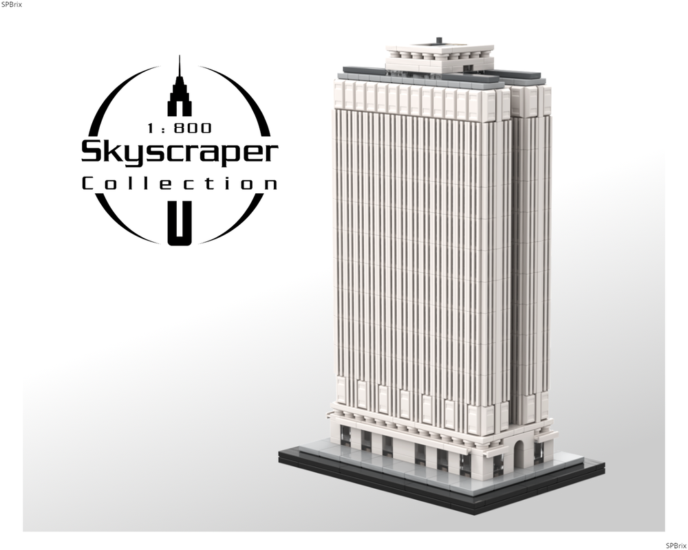 Lego Equitable Building 1:800 Scale NYC