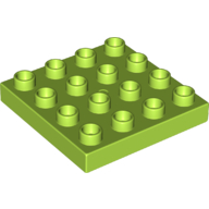 Lego Duplo Plate 4 x 4 / Lime