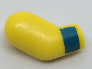 Lego Arm, Right with Wristband Pattern / Yellow