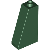 Lego Brick Sloped 75° 2 x 1 x 3 with Hollow Stud / Dark Green