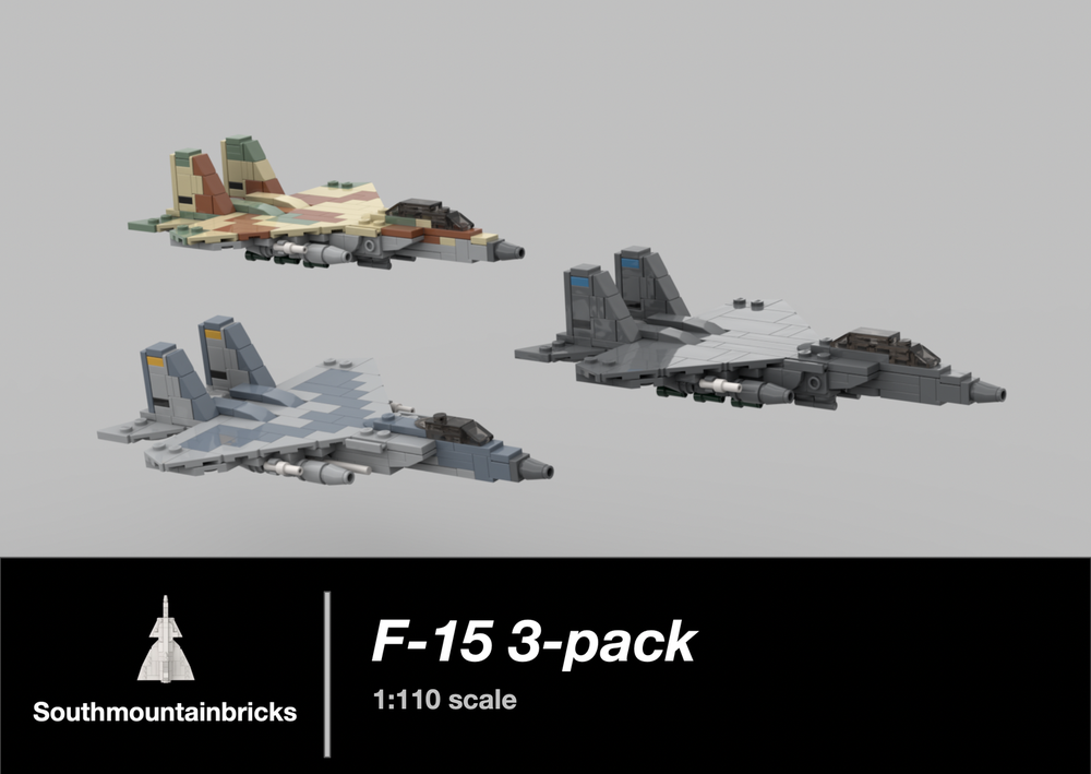 Lego F-15 3-pack [1:110 scale]