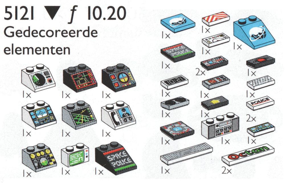 Lego Decorated Elements