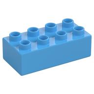Lego Duplo Brick 2 x 4 / Medium Blue