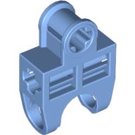 Lego Technic Axle Connector 2 x 3 with Ball Socket, Open Sides / Medium Blue