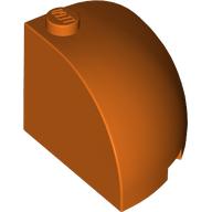 Lego Brick Round Corner 3 x 3 x 2 Dome Top / Reddish Orange