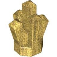 Lego Rock 1 x 1 Crystal 5 Point / Pearl Gold