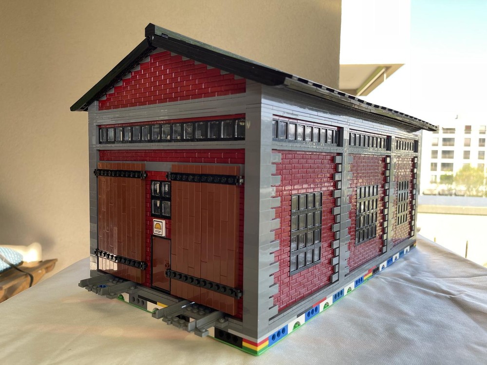 Lego Train Engine Shed