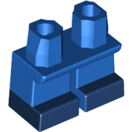 Lego Legs Short with Dark Blue Feet Print (Pizza Planet Alien) / Blue