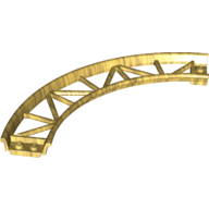 Lego Vehicle Track, Roller Coaster, Curve / Pearl Gold