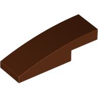 Lego Brick Curved 3 x 1 x 2/3 / Reddish Brown
