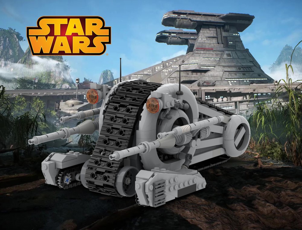 Lego SW Separatist Snail tank droid MOC Gray
