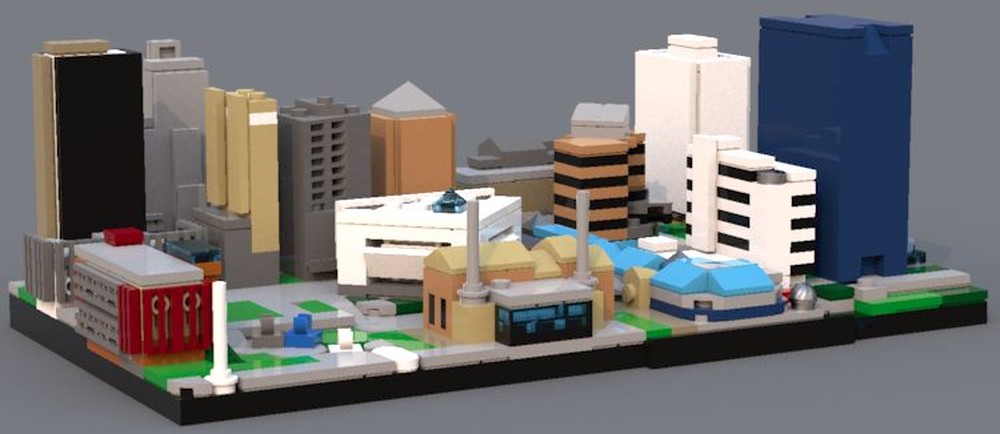 Lego MOC - Architecture Toledo Ohio Downtown Skyline
