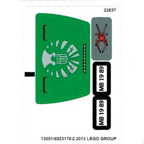 Lego Sticker Sheet for Set 76004-1 / [No Color/Any Color]