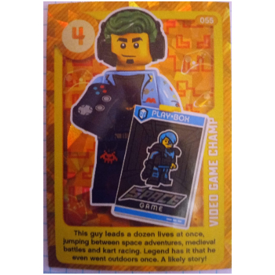 Lego Trading Card, Create the World Living Amazingly - Video Game Champ (Foil)