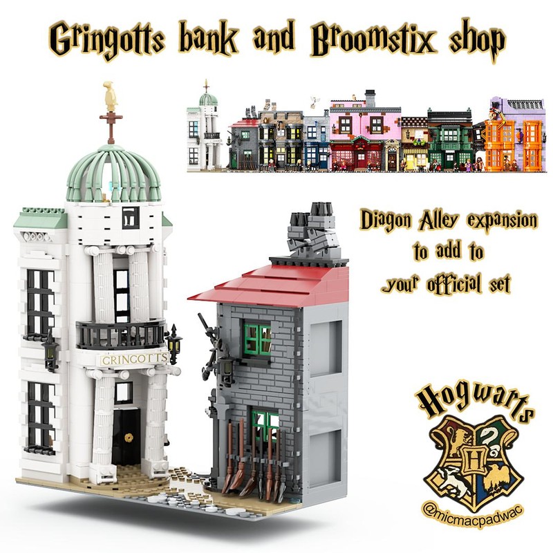 Lego Gringotts Bank And Broomstix Shop