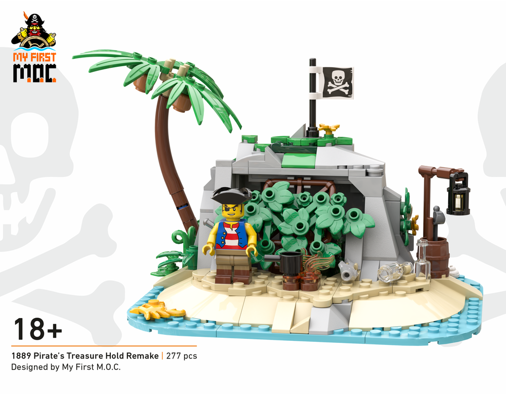 Lego 1889 Pirate's Treasure Hold Remake 2024