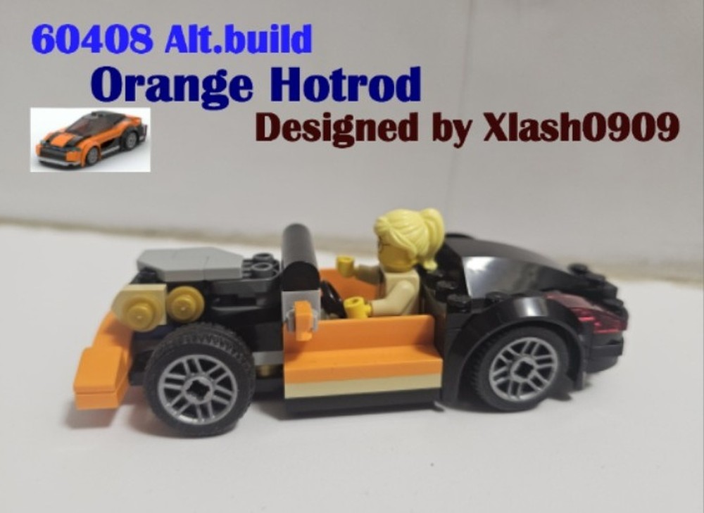 Lego 60408 Orange Hotrod