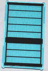 Lego Glass for Window 1 x 4 x 6 with Black Stripes Pattern (Sticker) - Set 76005
