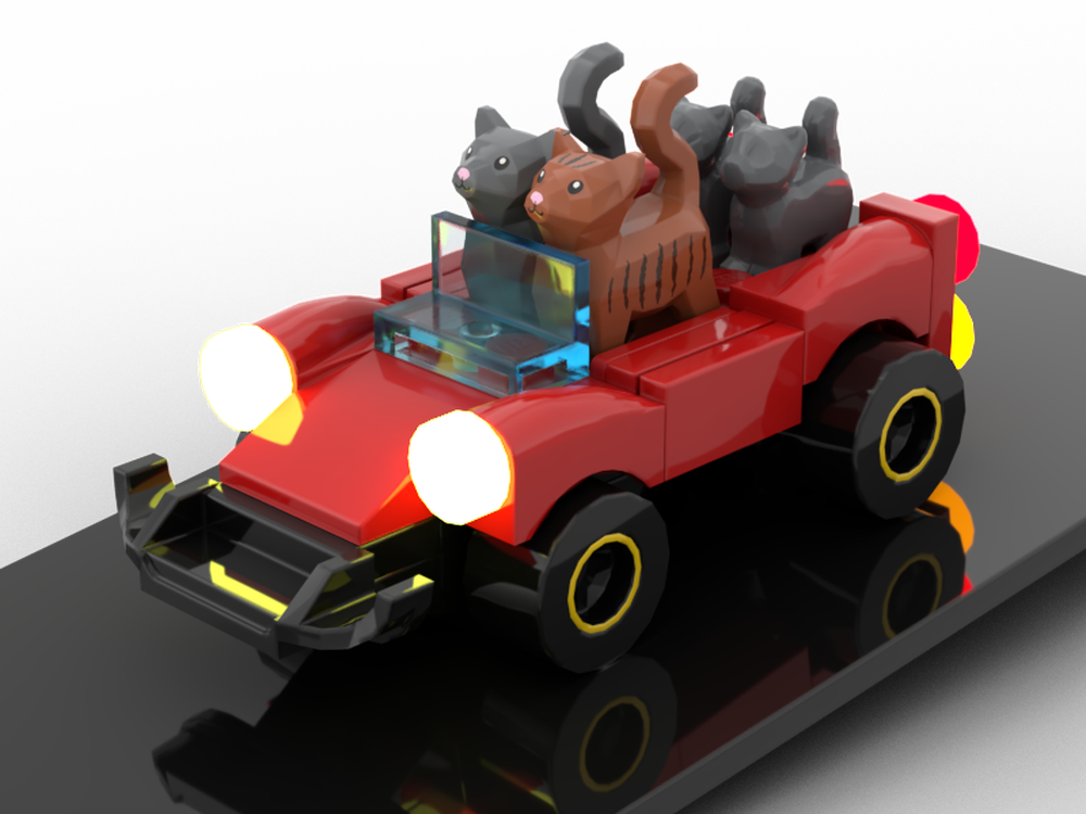 Lego Cat family car