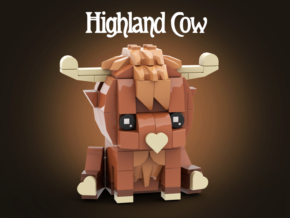 Lego Highland Cow Brickheadz