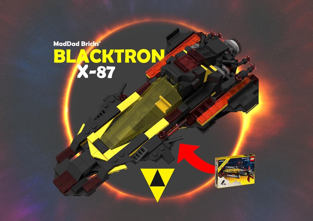 Lego Blacktron X-87 | 40580 alt-build