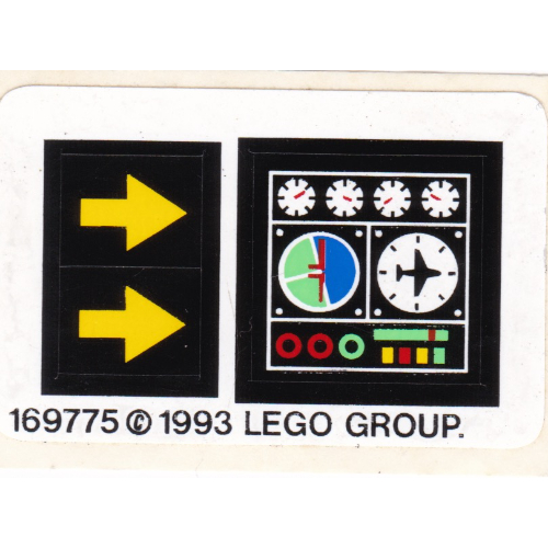 Lego Sticker Sheet for Set 8412-1 / [No Color/Any Color]