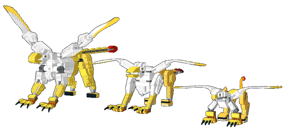 Lego Gryphon Sizes