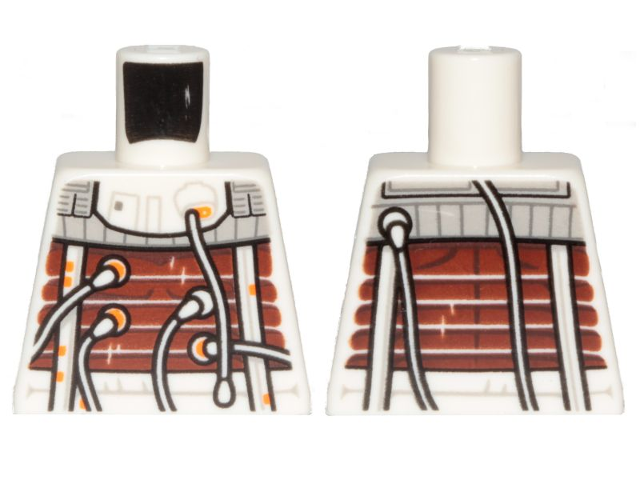 Lego Torso SW Bacta Suit Pattern / White