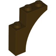 Lego Brick Arch 1 x 3 x 3 [Gothic] / Dark Brown
