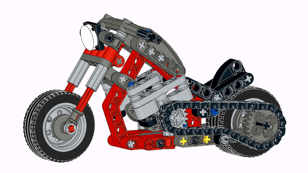 Lego 42132 improved frame geometry