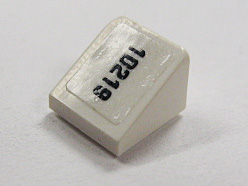 Lego Slope 30 1 x 1 x 2/3 with Black '10219' Pattern Right (Sticker) - Set 10219
