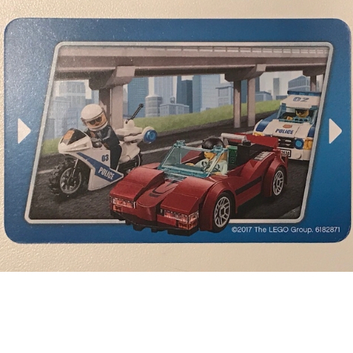 Lego Display Card, Police Storyboard Card 8 / [No Color/Any Color]