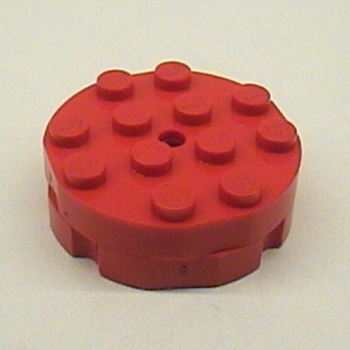 Lego Turntable 4 x 4 - Old Type Complete - Faceted with Indented Base