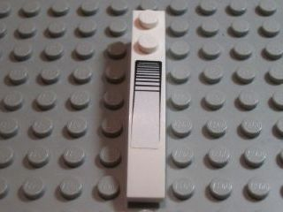 Lego Slope, Curved 6 x 1 with 2 Studs with Black Intake Pattern (Sticker) - Set 7690