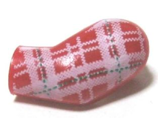 Lego Arm, Left with Plaid Shirt Pattern