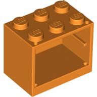 Lego Cupboard 2 x 3 x 2 with Solid Studs / Orange