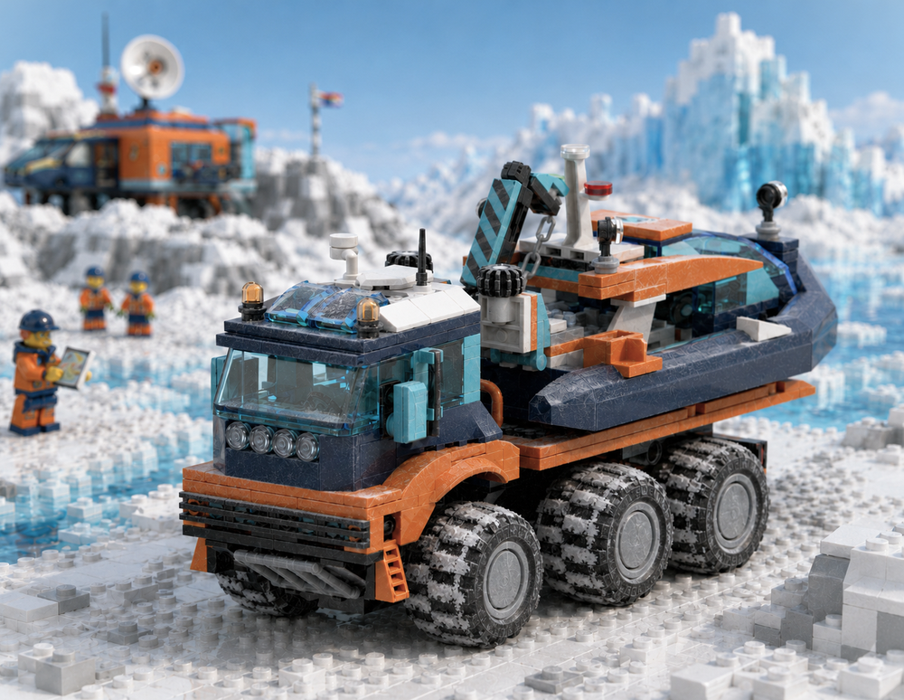 Lego Arctic Truck / Diving boat transporter