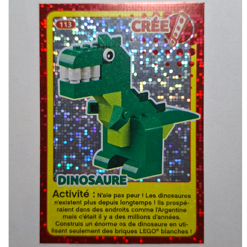 Lego Trading Card for Set TRADINGCARD-12, #113 Print (Foil)