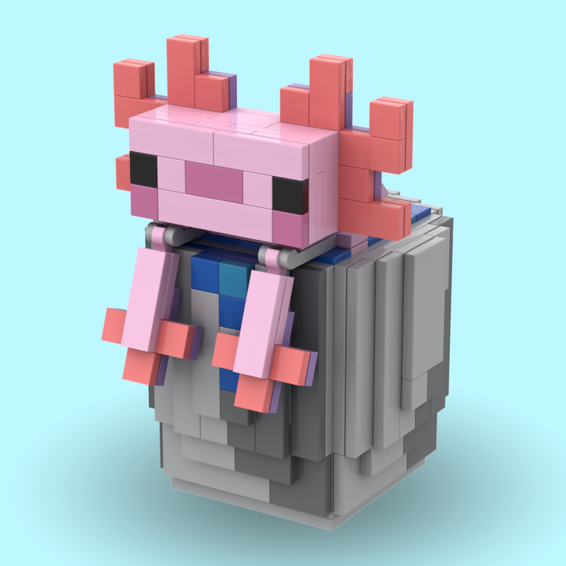 Lego Bucket of Axolotl