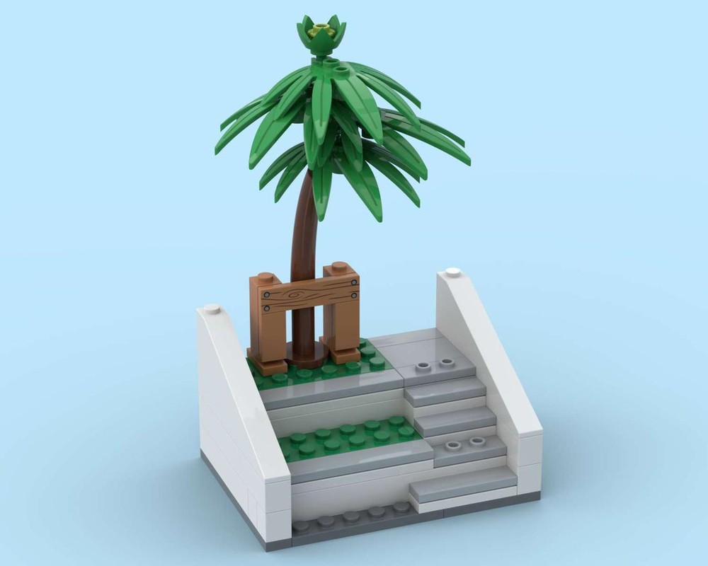 Lego 8x11 stairs with seating area