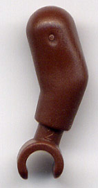 Lego Arm/Hand, Left - one piece from NBA / Brown